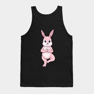 Rabbit at Yoga Exercises while Standing Tank Top